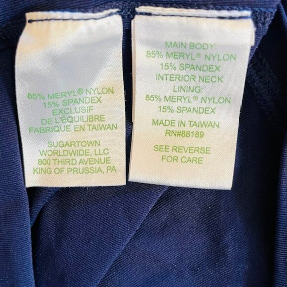 Lilly Pulitzer Luxletic Justine UPF 50 Justine Half Zip True Navy Small - Picture 7 of 9